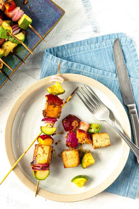 Tofu Skewers with Ginger Soy Marinade