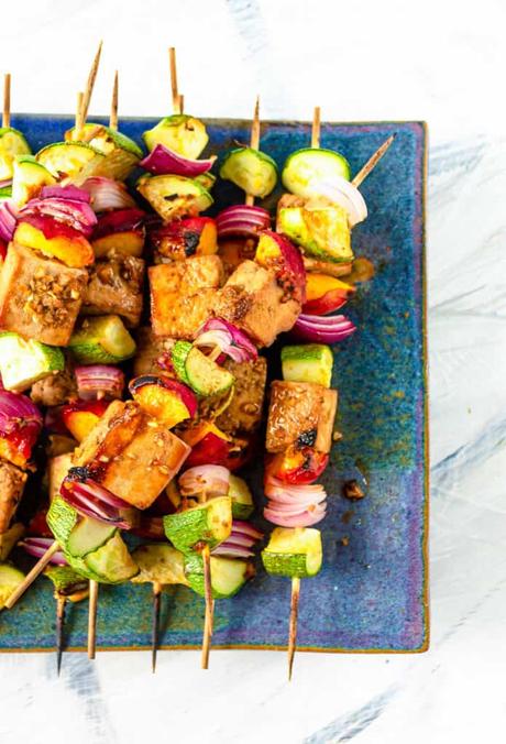 Tofu Skewers with Ginger Soy Marinade