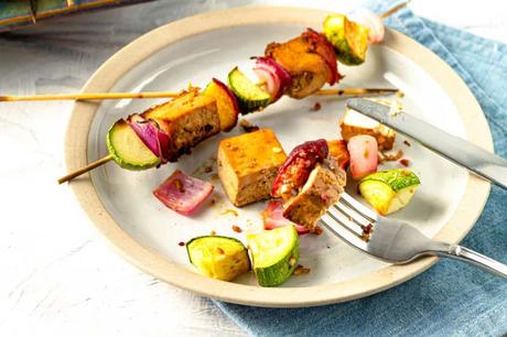 Tofu Skewers with Ginger Soy Marinade