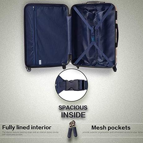 Coolife Luggage 3-Piece Hardshell Suitcase Set Reviews