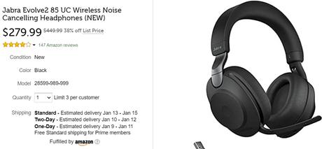 Deal: Save $170 on the Jabra Evolve 2 85 headphones