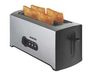 Borosil BTO1500SS22 4-Slice Pop Up Toaster 