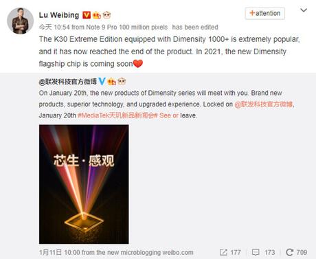 Redmi hints at new phone powered by MediaTek flagship processor