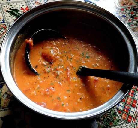 Tomato & Rice Soup (small batch)