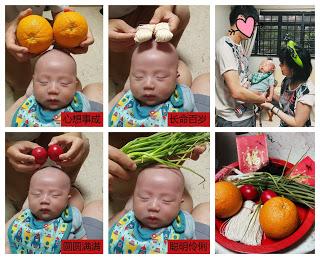 I shave my baby's head and preserved my baby's umbilical cord!