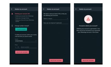 How to delete a Whatsapp account