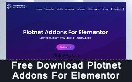 Free Download Piotnet Addons For Elementor