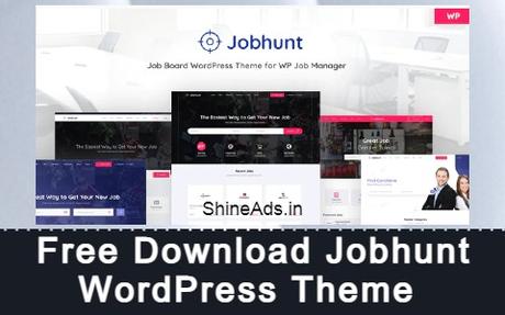 Free Download Jobhunt WordPress Theme 