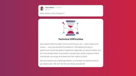 Parler website returns from the dead, promises to welcome back users soon Parler website returns from the dead, promises to welcome back users soon