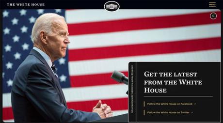 Even the White House website has a dark mode