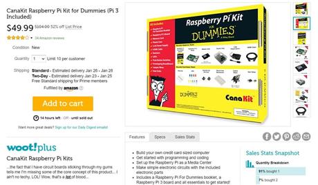 Today only: Save 52% on this Raspberry Pi starter kit