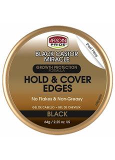 African Pride Black Castor Miracle Hold & Cover Edges