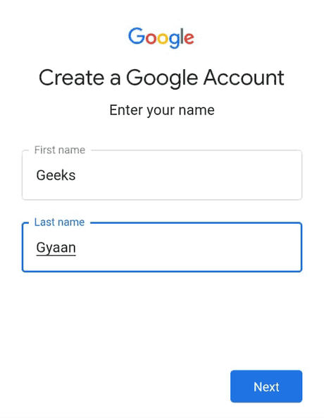 create google account create google account