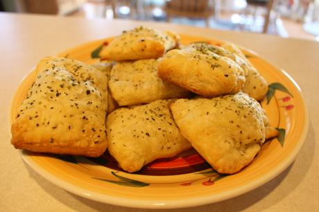 A Lemony Goat Cheese with Chives Turnovers