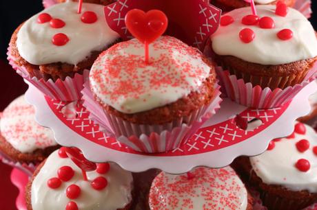 St. Valentine’s Day Red Velvet Cupcakes! #recipe #baking #valentinesday