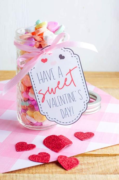 I Love You Jar with Handmade Gift Tags  (+ Printables!)