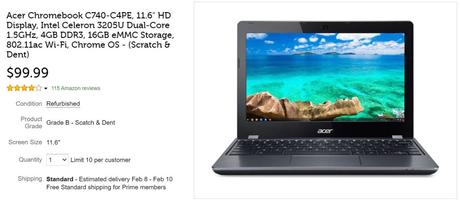 Get an Acer Chromebook C740 for just $100