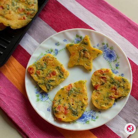 Chickpea spinach pancake / besan cheela is a delicious and healthy breakfast/snack recipe suitable for babies over 8 months of age.