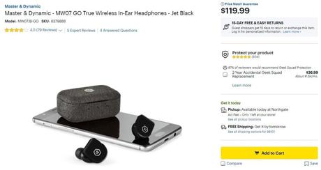 Grab the Master & Dynamic MW07 Go earbuds at an all-time low price