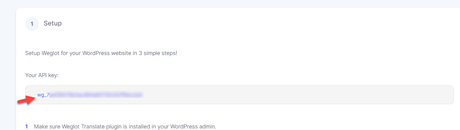 weglot api key