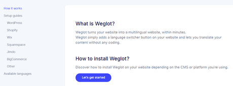 weglot documentations