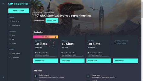 GPortal- ARK Survival evolved server hosting