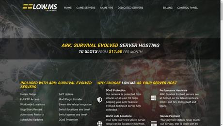 Low.Ms ark server hosting