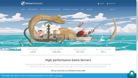 Nitrous network- best free ark hosting servers