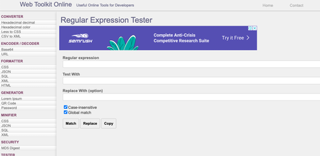 regex tester