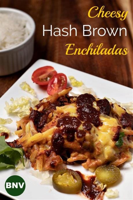 cheesy hash brown enchiladas