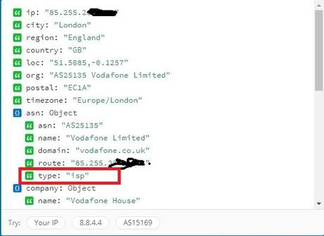 TheSocialProxy Review TheSocialProxy ISP Testing Ipinfo.io tool
