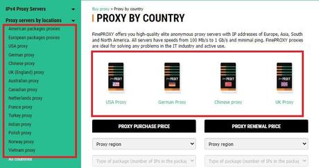 Fineproxy Server Locations