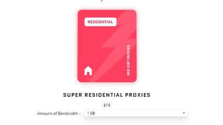 Reddirt Residential Proxy Plans