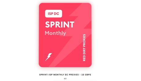 Reddirt ISP Proxy Plans