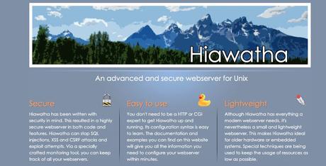 Hiawatha Web Server web servers