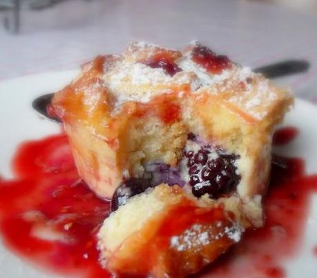 Berry Custard Cakes