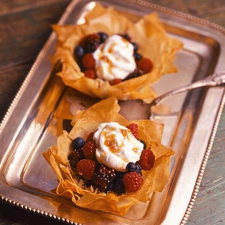 Berries Cream In Phyllo Cups Recipe Land O Lakes