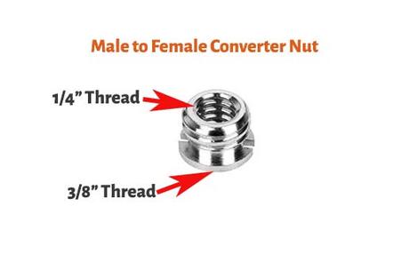 Male to Female Converter Nut
