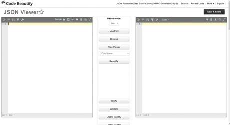 Code Beautify JSON tools
