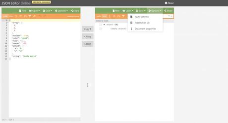 JSON Editir online tools