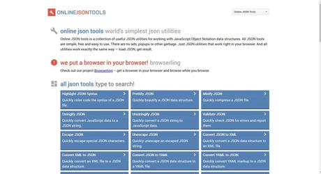 Online-JSON-Tools