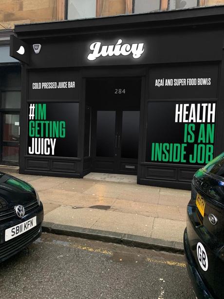 Juicy uk juice bar Byres road Glasgow 