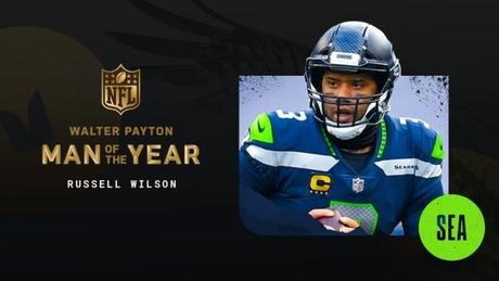 Russell Wilson Named NFL’s Walter Payton Man Of The Year
