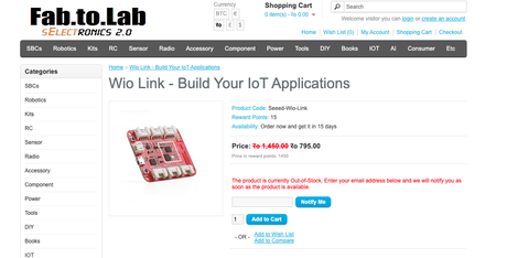 Wio Link iot tester