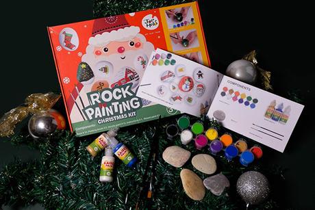 rock painting Christmas kit