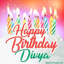 Other similar sounding names can be baala, baaligh, bal, balagh, balay, bali, baligh, baligha, balu, bel, bela. Happy Birthday Gif For Divya With Birthday Cake And Lit Candles Download On Funimada Com