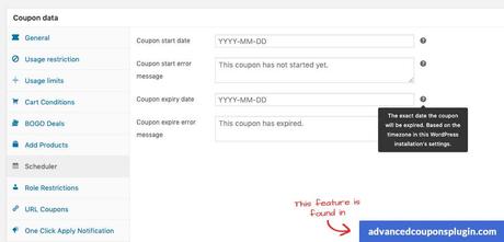 coupon scheduler