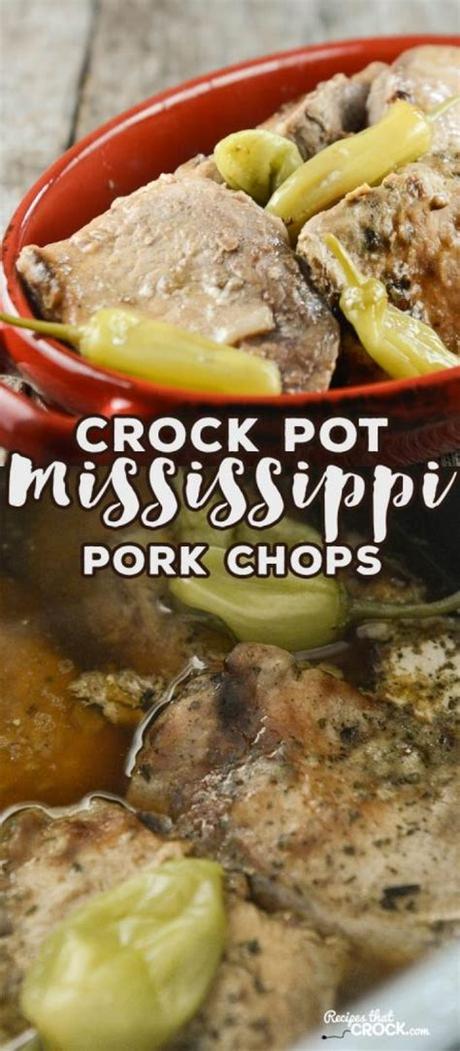 Thin chops tend to always dry up when baked. Crock Pot Mississippi Pork Chops - Recipes That Crock!