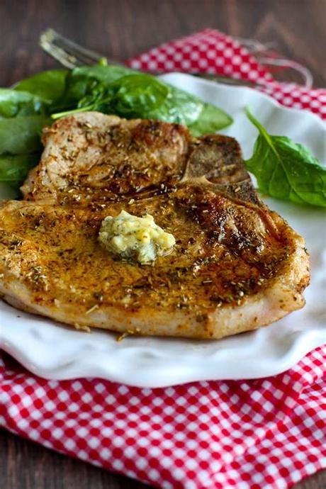 It is easy and delicious. Herbed Pork Chops with Garlic Butter Recipe - Cookin Canuck