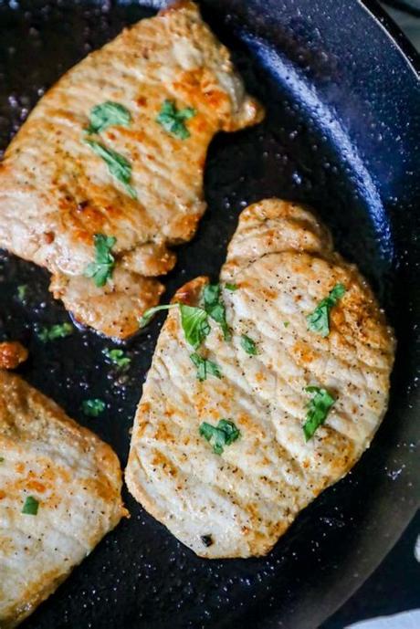 You can go thicker or thinner, but just be aware that most pork chop recipes are written with 1 inch thick chops in mind, so you may have to adjust the cooking time. The Best Pan Fried Pork Chops Recipe - Sweet Cs Designs
